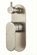 Normandy Brushed Nickel Lindy Bath Shower Mixer Diverter Tap