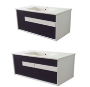 Blitz Vanity with Aries Ceramic Basin Top - Size: 600 750 900 1200 1500 & 1800mm