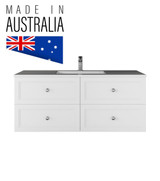 Oxford Hampton Shaker TALL 1200 mm Vanity - Optional Ceramic Basin Top Oxford Hampton Shaker TALL 1200 mm Vanity - Optional Ceramic Basin Top