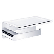 Bianca Toilet Roll Holder With Phone Holder - Chrome Bianca Toilet Roll Holder With Phone Holder - Chrome