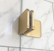 Wall Brackets for Frameless Shower Screen - Brushed Gold
