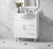 Project Classico Semi-recessed Vanity - 750mm Solid Door Legs