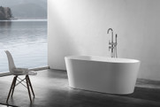 Normandy Caesar Oval Slim Lip Free Standing Bath 1200 Normandy Caesar Oval Slim Lip Free Standing Bath 1200