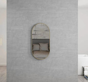 OTTI Noosa 900x450 Frame Mirror Matt Black | Brushed Gold OTTI Noosa 900x450 Frame Mirror Matt Black | Brushed Gold
