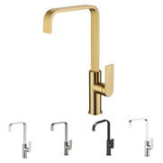Ruki Goose Neck Sink Mixer  Chrome, Matt Black, Brushed Nickel, Brushed Gold, Gun Metal Grey Ruki Goose Neck Sink Mixer  Chrome, Matt Black, Brushed Nickel, Brushed Gold, Gun Metal Grey