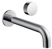 QI Rund Progressive Wall  Bath & Basin Mixer Tap - Chrome, Matt Black, Brushed Nickel, Brushed Gold, Gun Metal Grey QI Rund Progressive Wall  Bath & Basin Mixer Tap - Chrome, Matt Black, Brushed Nickel, Brushed Gold, Gun Metal Grey
