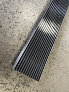 Project Gun Metal Grey  Finish - Hand Made Linear Floor Grate - 600mm - 1200mm Project Gun Metal Grey  Finish - Hand Made Linear Floor Grate - 600mm - 1200mm