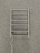 Gun Metal Heated Towel Rail & Ladder  - Round Gun Metal Heated Towel Rail & Ladder  - Round