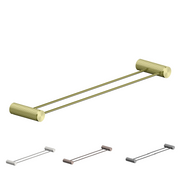 OPAL DOUBLE TOWEL RAIL 600MM Brushed Champagne Gold, Brushed Bronze ,Graphite, Brushed Nickel OPAL DOUBLE TOWEL RAIL 600MM Brushed Champagne Gold, Brushed Bronze ,Graphite, Brushed Nickel