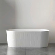 OTTI Noosa Gloss White Freestanding Bath Tub 1500 1700 OTTI Noosa Gloss White Freestanding Bath Tub 1500 1700