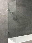 Normandy Frameless OverBath Shower Screen Single Panel