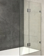 Normandy Frameless OverBath Shower Screen Two Panel