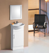 PVC Narrow Single Door Vanity  450mm