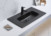Taurus Ceramic Vanity Top Matt Black Taurus Ceramic Vanity Top Matt Black