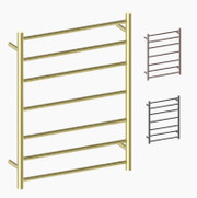 Heated Towel Ladder Round 600mmX800mm Brushed Champagne Gold, Graphite , Brushed Bronze Heated Towel Ladder Round 600mmX800mm Brushed Champagne Gold, Graphite , Brushed Bronze