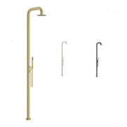 Elle 316  Stainless steel Free Standing Twin Shower  - Outdoor Elle 316  Stainless steel Free Standing Twin Shower  - Outdoor