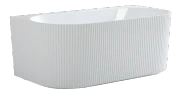 Ceto Bari Groove Fluted Back To Wall FreeStanding Bath