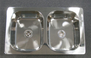 Undermount Kitchen Sink Double Bowl 785mm x 445mm