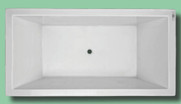 BWA Catolina Acrylic Drop In Insert Bath Tub Rectangle BWA Catolina Acrylic Drop In Insert Bath Tub Rectangle