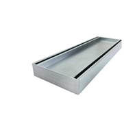 Muse Aluminium Tile Insert Brushed Silver 21mm x 100mm - Custom Length Muse Aluminium Tile Insert Brushed Silver 21mm x 100mm - Custom Length