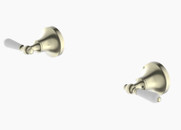 York Wall Top Assemblies with Aged Brass York Wall Top Assemblies with Aged Brass