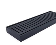 Muse Aluminium Linear Matt Black Floor Grate 21mm x 100mm - Custom Length Muse Aluminium Linear Matt Black Floor Grate 21mm x 100mm - Custom Length