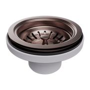 Stainless Steel Kitchen Sink Basket Waste Plug - BRUSHED BRONZE Stainless Steel Kitchen Sink Basket Waste Plug - BRUSHED BRONZE