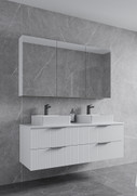 Cottage TWIN 1200 mm Wall Mount Vanity - Optional Stone Benchtop  Cottage TWIN 1200 mm Wall Mount Vanity - Optional Stone Benchtop
