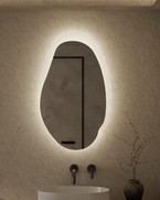 Evanston Led Mirror with Matt White or Matt Grey Acrylic Edge