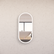 Riva Front Lit & Back Lit Led Mirror Oval Framed with Defog and Dimmer
