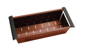 450mm Square Stainless Steel Rose Gold / Bronze Colander for Kitchen Sink
