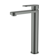 Sora Stainless Steel Highrise Basin Mixer Tap Gun Metal Grey   Sora Stainless Steel Highrise Basin Mixer Tap Gun Metal Grey