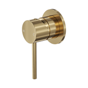 Linsol Gigi S3 304 Stainless Steel Bath or Shower Wall Mixer - Brushed Gold