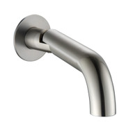 Mica Stainless steel Swivel Bath Spout – Curved Brushed Nickel 