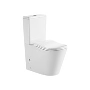 Lancy Tornado Quiet Straight with curve seat wall faced toilet (Rimless + Tornado) 670x390x860  
