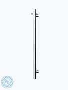 Linsol Allegra 12V Round Bar Vertical Heated Towel Rail with T-Bar -Chrome
