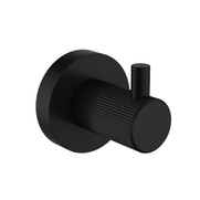 Ikon Linie Fluted Robe Hook Matt Black