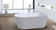 Caesar Slim Lip Oval Bevel Sides Freestanding Bath Tub 1500mm/1700mm