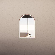 Riva Front Lit & Back Lit Led Mirror Arch Brushed Copper Framed with Defog and Dimmer 