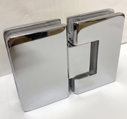 180 Degree Hinge for Frameless Shower Screen - Chrome