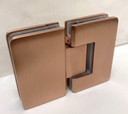 180 Degree Hinge for Frameless Shower Screen - Brushed Copper / Bronze