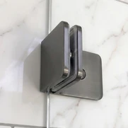 Wall Brackets for Frameless Shower Screen - Gun Metal