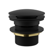 Bath Pop-up Waste 40mm With Removable Waste Overflow -Matt Black