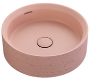 Bella Vista Thyra Rose Solid Surfurce Basin with overflow 380 x 380 x 125mm
