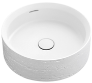 Bella Vista Thyra Neige Solid Surfurce Basin with overflow 380 x 380 x 125mm