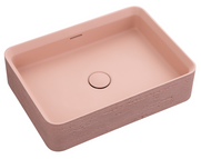 Bella Vista Astera Rose Solid Surfurce Basin with overflow 500 x 360 x 120mm