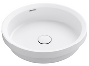 Bella Vista Calypsa Matte White Semi-Inset Basin with overflow 430 x 430 x 135mm