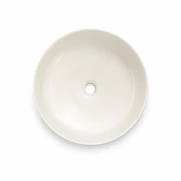 Round Above-Counter Basin Textured Exterior Finish with Matt Creamy , Interior Smooth Finish  375x375x135mm 
