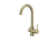 Morgan Rund 3 Way Filter Gooseneck Sink Mixer Brushed Gold