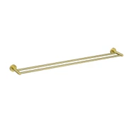 Otus Slimline SS304 Double Towel Rail 900 mm In Brushed Gold